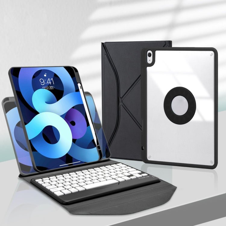 Z102B Pen Slot Bluetooth Keyboard Leather Tablet Case For iPad 10.2 2021/2020/2019, For iPad 10.2 2021/2020/2019 - ORIWHIZApple AccessoriesiPad KeyboardiPad Keyboard For iPad Pro