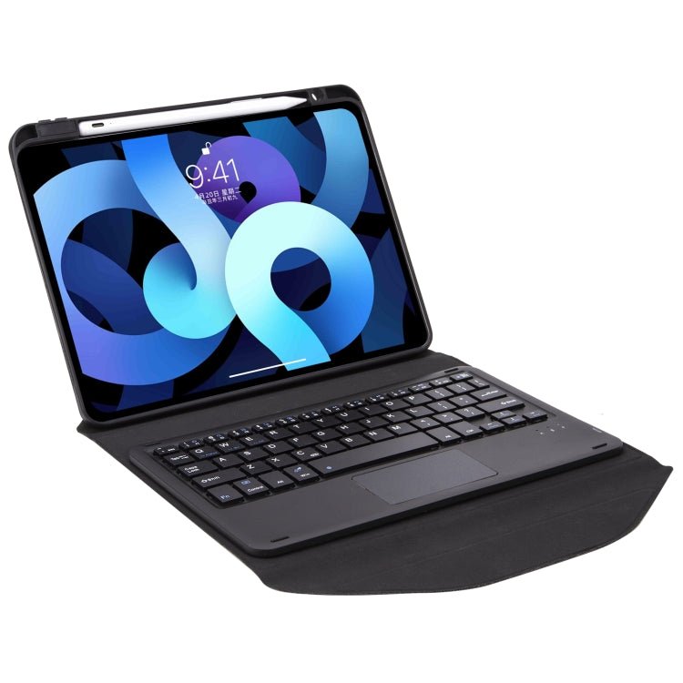 Z11B - A Pen Slot Touchpad Bluetooth Keyboard Leather Tablet Case, For iPad Pro 11 2021/2020/2018, For iPad Air 11 2025 / 2024 / Air 5 / Air 4, For iPad 10.2 2021/2020/2019 - ORIWHIZApple AccessoriesiPad KeyboardiPad Keyboard Universal