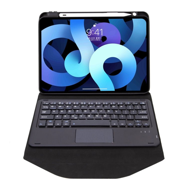 Z11B - A Pen Slot Touchpad Bluetooth Keyboard Leather Tablet Case, For iPad Pro 11 2021/2020/2018, For iPad Air 11 2025 / 2024 / Air 5 / Air 4, For iPad 10.2 2021/2020/2019 - ORIWHIZApple AccessoriesiPad KeyboardiPad Keyboard Universal