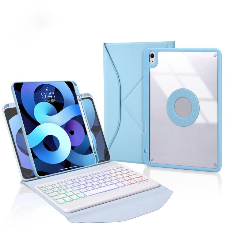 Z11BS Pen Slot Backlight Bluetooth Keyboard Leather Tablet Case, For iPad Pro 11 2021/2020/2018, For iPad Air 11 2025 / 2024 / Air 5 / Air 4, For iPad 10.2 2021/2020/2019 - ORIWHIZApple AccessoriesiPad KeyboardiPad Keyboard Universal