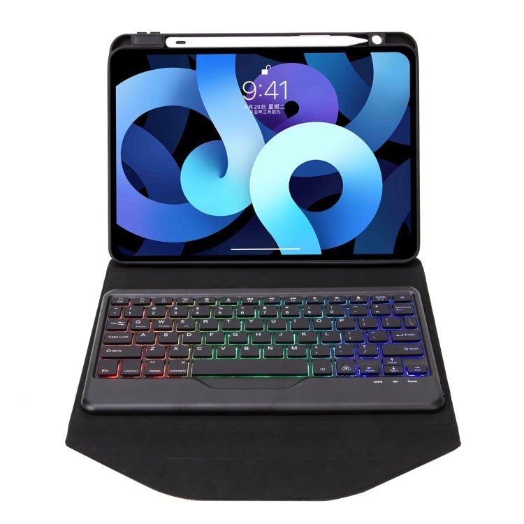 Z11BS Pen Slot Backlight Bluetooth Keyboard Leather Tablet Case, For iPad Pro 11 2021/2020/2018, For iPad Air 11 2025 / 2024 / Air 5 / Air 4, For iPad 10.2 2021/2020/2019 - ORIWHIZApple AccessoriesiPad KeyboardiPad Keyboard Universal