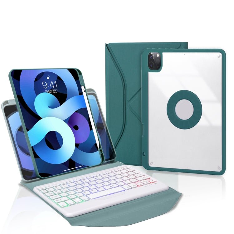 Z11BS Pen Slot Backlight Bluetooth Keyboard Leather Tablet Case, For iPad Pro 11 2021/2020/2018, For iPad Air 11 2025 / 2024 / Air 5 / Air 4, For iPad 10.2 2021/2020/2019 - ORIWHIZApple AccessoriesiPad KeyboardiPad Keyboard Universal