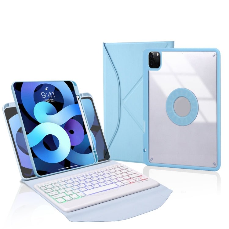 Z11BS Pen Slot Backlight Bluetooth Keyboard Leather Tablet Case, For iPad Pro 11 2021/2020/2018, For iPad Air 11 2025 / 2024 / Air 5 / Air 4, For iPad 10.2 2021/2020/2019 - ORIWHIZApple AccessoriesiPad KeyboardiPad Keyboard Universal