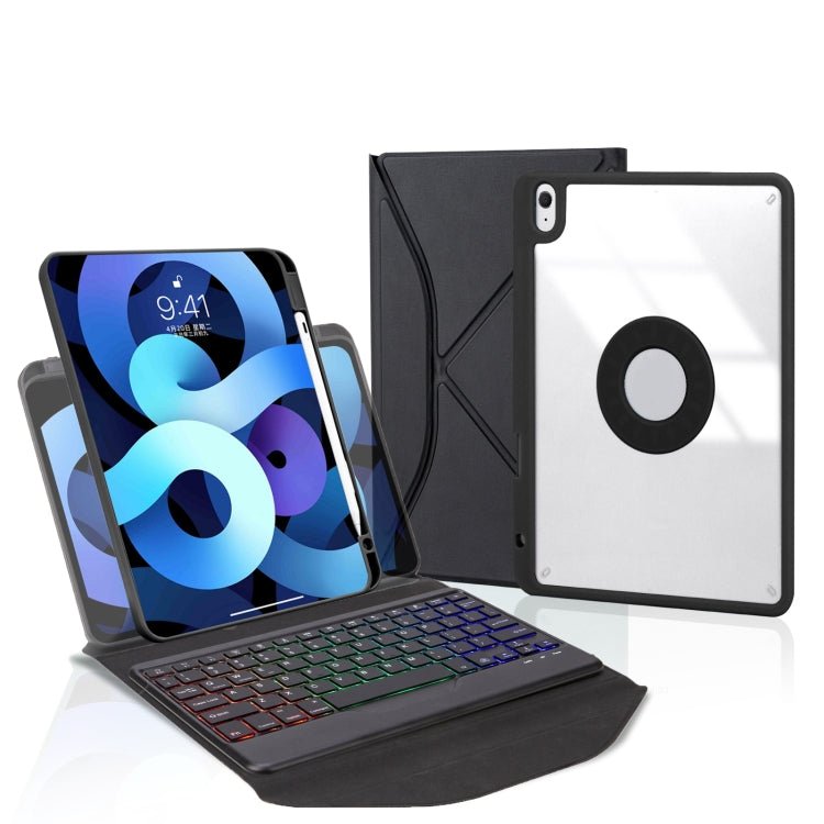 Z11BS Pen Slot Backlight Bluetooth Keyboard Leather Tablet Case, For iPad Pro 11 2021/2020/2018, For iPad Air 11 2025 / 2024 / Air 5 / Air 4, For iPad 10.2 2021/2020/2019 - ORIWHIZApple AccessoriesiPad KeyboardiPad Keyboard Universal