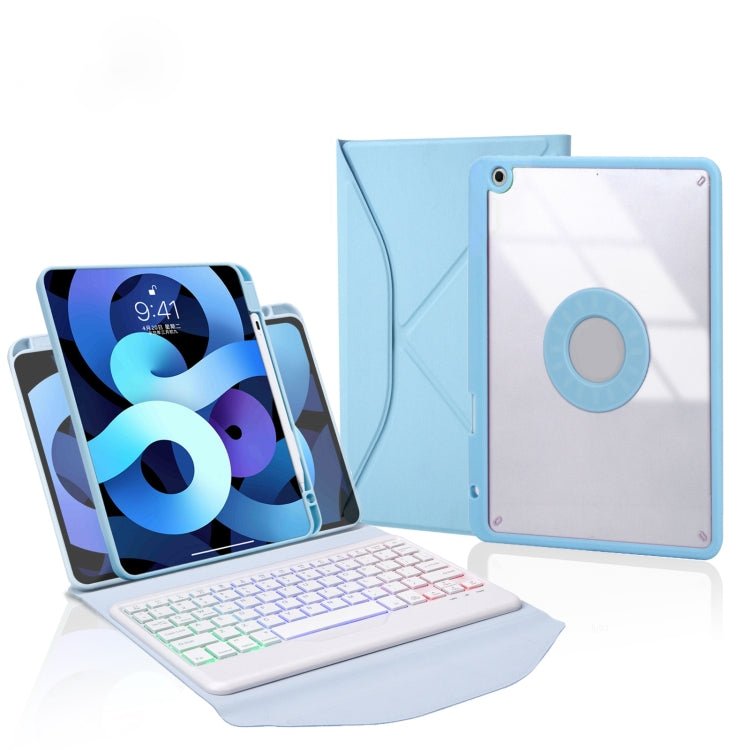 Z11BS Pen Slot Backlight Bluetooth Keyboard Leather Tablet Case, For iPad Pro 11 2021/2020/2018, For iPad Air 11 2025 / 2024 / Air 5 / Air 4, For iPad 10.2 2021/2020/2019 - ORIWHIZApple AccessoriesiPad KeyboardiPad Keyboard Universal