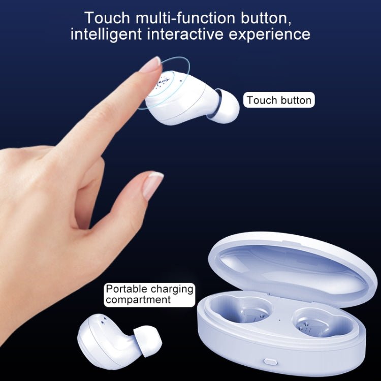 ZEALOT H19 TWS Bluetooth 5.0 Touch Wireless Bluetooth Earphone with Magnetic Charging Box, Support HD Call & Bluetooth Automatic Connection, H19 - ORIWHIZ