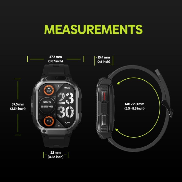 Zeblaze Thor SQ 2.13 inch Screen Smart Watch, 4G Network Android 8.1 2GB+16GB, Thor SQ - ORIWHIZ