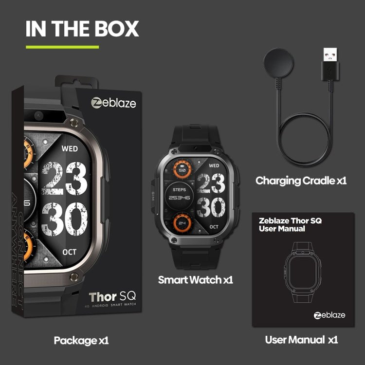 Zeblaze Thor SQ 2.13 inch Screen Smart Watch, 4G Network Android 8.1 2GB+16GB, Thor SQ - ORIWHIZ