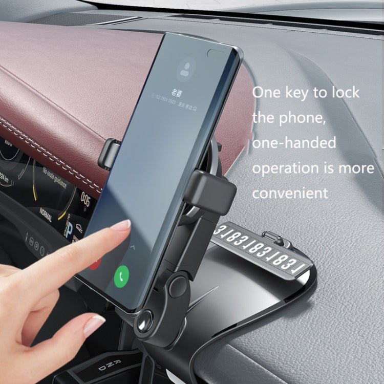 ZJ088 Car Mobile Phone Bracket Car Central Control Instrument Panel Rearview Mirror Multifunctional AR Navigation Bracket, Black, Pink, Green - ORIWHIZ