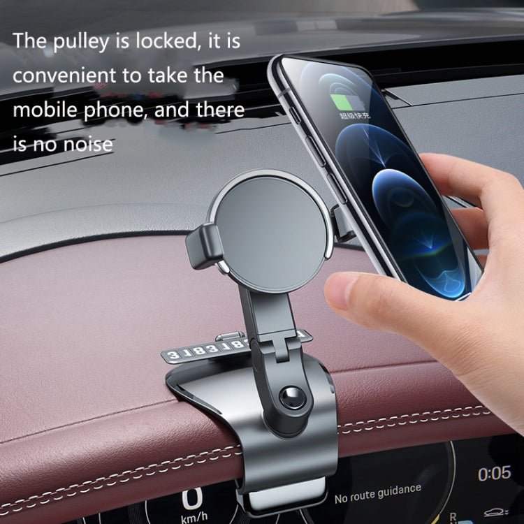 ZJ088 Car Mobile Phone Bracket Car Central Control Instrument Panel Rearview Mirror Multifunctional AR Navigation Bracket, Black, Pink, Green - ORIWHIZ