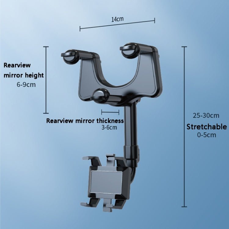 ZJ099 360 Degree Rotating Car Rearview Mirror Phone Holder, ZJ099 - ORIWHIZ