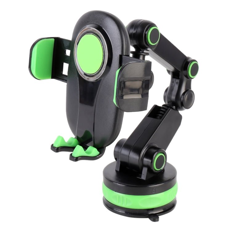 ZP - X0466 Car 360 Degree Rotating Telescopic Folding Round Suction Cup Mobile Phone Holder, ZP - X0466 (Green), ZP - X0466 (Grey) - ORIWHIZ