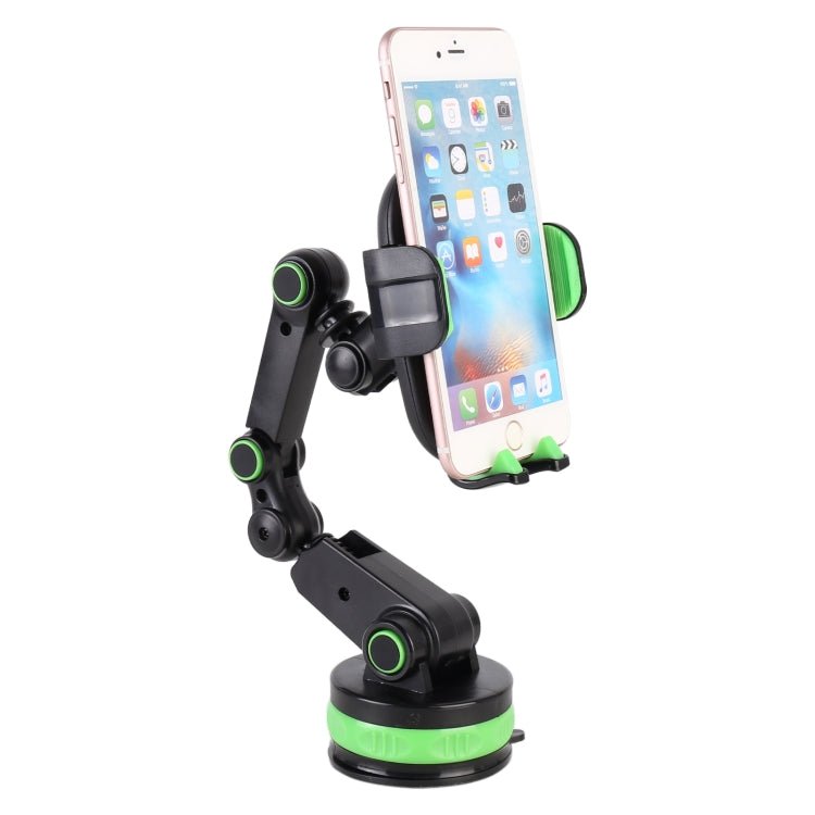 ZP - X0466 Car 360 Degree Rotating Telescopic Folding Round Suction Cup Mobile Phone Holder, ZP - X0466 (Green), ZP - X0466 (Grey) - ORIWHIZ