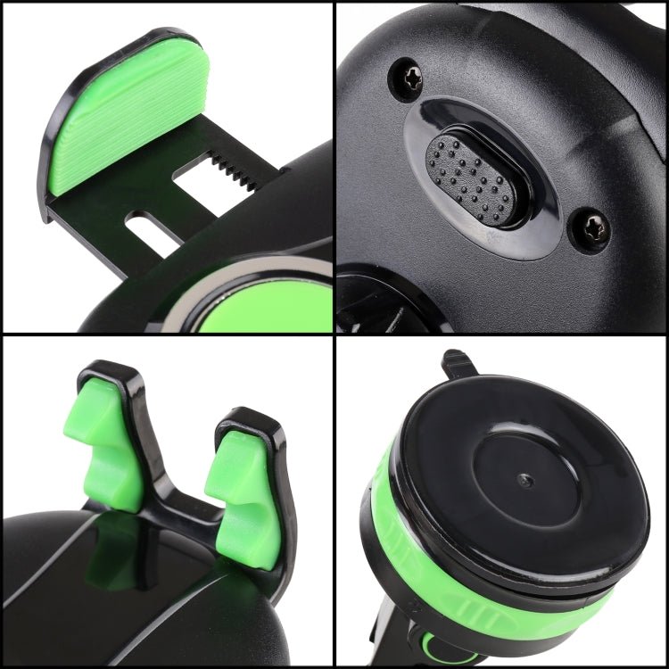 ZP - X0466 Car 360 Degree Rotating Telescopic Folding Round Suction Cup Mobile Phone Holder, ZP - X0466 (Green), ZP - X0466 (Grey) - ORIWHIZ