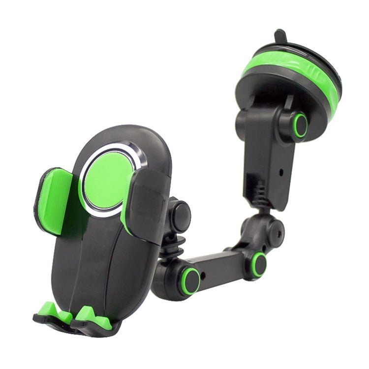ZP - X0466 Car 360 Degree Rotating Telescopic Folding Round Suction Cup Mobile Phone Holder, ZP - X0466 (Green), ZP - X0466 (Grey) - ORIWHIZ