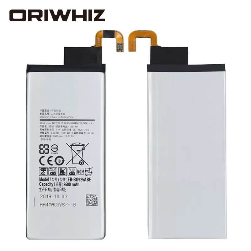 100 original battery ebbg925abe is suitable for galaxy s6 edge smg925f g925i g925a g925t g925s g925k g925l g9250 g925v 2600mah - ORIWHIZ