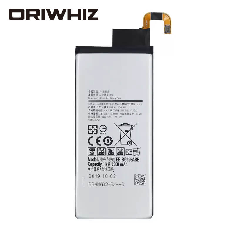 100 original battery ebbg925abe is suitable for galaxy s6 edge smg925f g925i g925a g925t g925s g925k g925l g9250 g925v 2600mah - ORIWHIZ