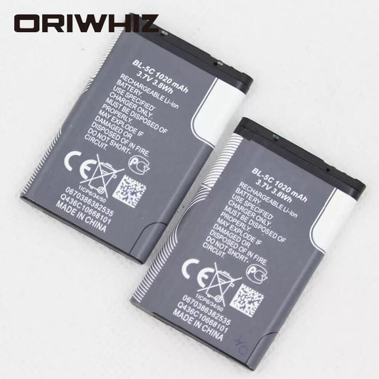 1020mah BL 5C mobile phone battery for BL-5C 1100, 1110, 1200, 1208, 1280, 1600, 2600, 2700, 3100 3110, 5130, 6230, 6230i batteries - ORIWHIZ