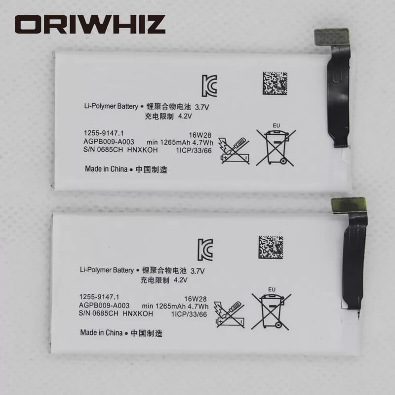 1265mAh AGPB009-A001 battery for P LT22 LT22I AGPB009-A001 mobile internal battery - ORIWHIZ