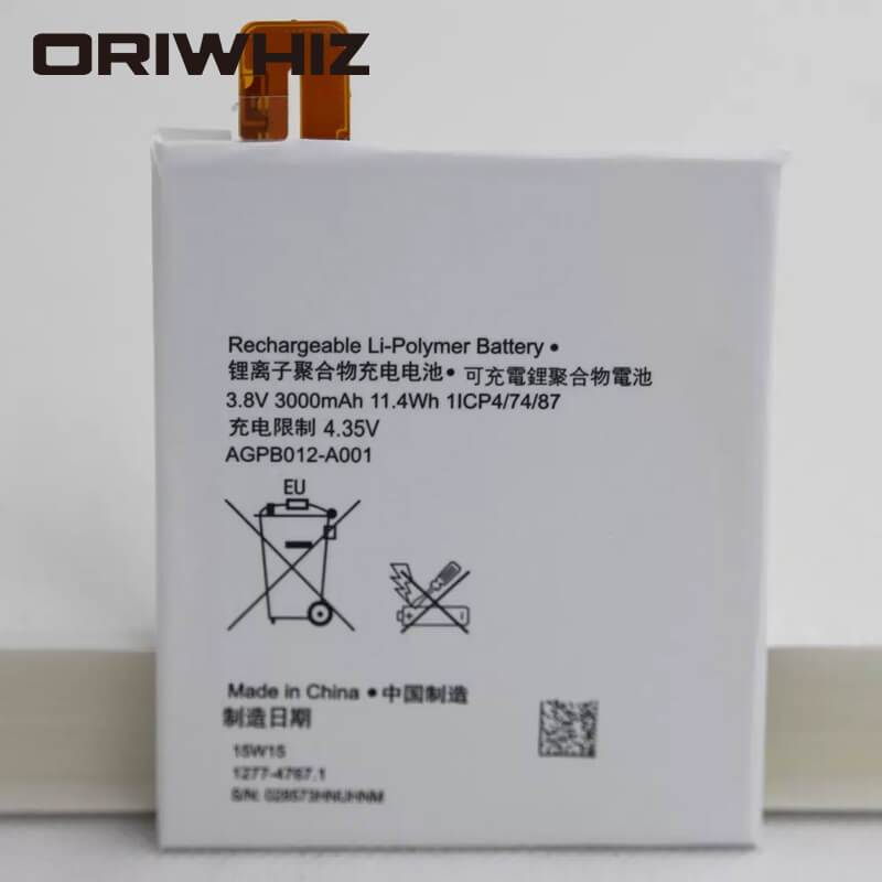 3000mAh AGPB012-A001 battery for ST27 ST27i Xperia ST27a mobile phone replacement battery - ORIWHIZ