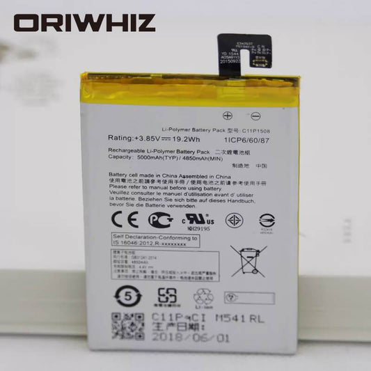 4850mAh/5000mAh C11P1508 battery Zenfone Max 5000 5000Z ZC550KL Z010AD Z010DD C550KL Z010DA battery - ORIWHIZ
