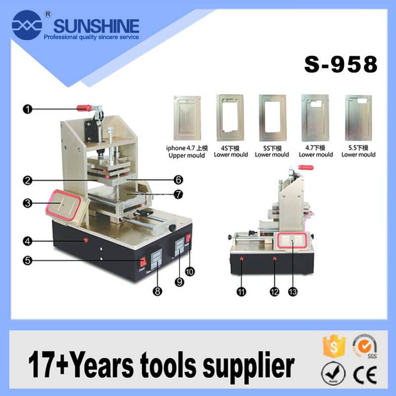 5 in 1 S-958 glue remove and A-frame separator machine built in vacuum manual separator - ORIWHIZ