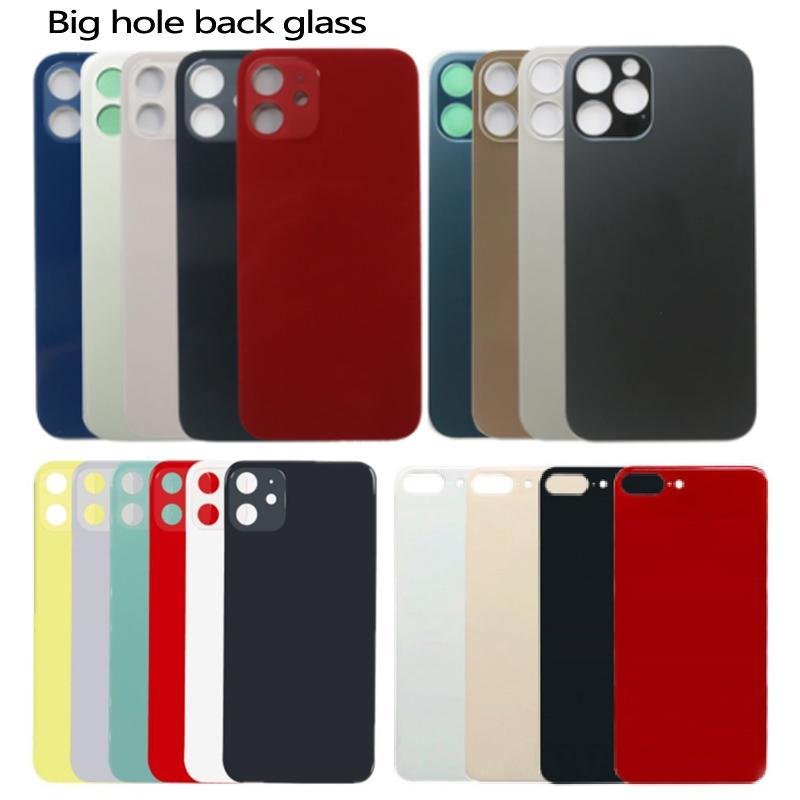 Back Glass Battery Cover Replacement For IPhone 8/8 Plus – With Logo (Black)