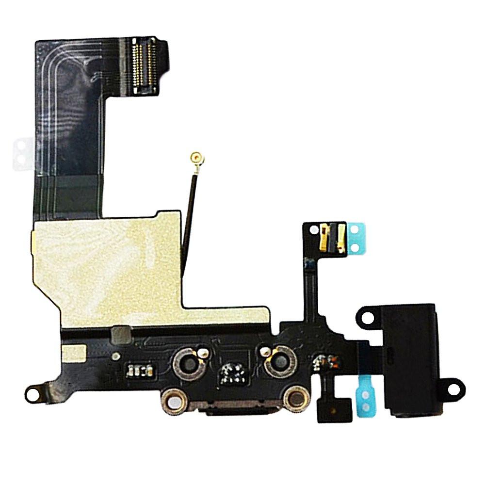 For iPhone 5 Charging Port Flex Black - Oriwhiz Replace Parts