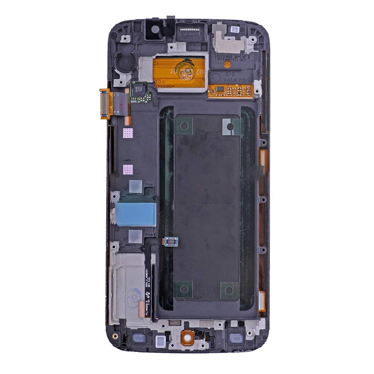For Samsung S6 Edge LCD With Touch Frame Gold Oriwhiz Replace Parts