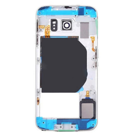For Samsung S6 Middle Frame White - Oriwhiz Replace Parts