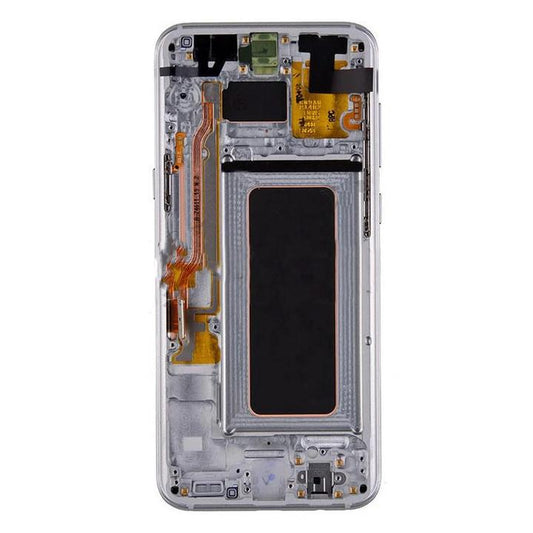 For Samsung S8 LCD With Touch Frame Silver - Oriwhiz Replace Parts