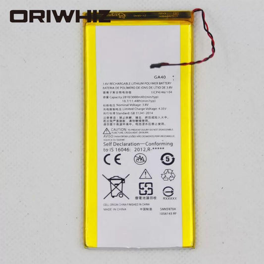 GA40 replacement battery cycle phone for Moto G4 Plus XT1625 XT1622 XT1644 XT1643 3000mAh 100% new battery - ORIWHIZ
