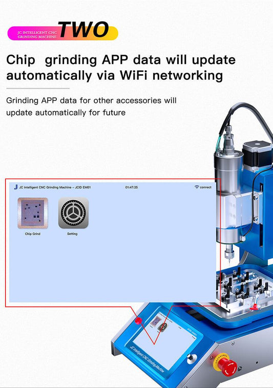 JC EM02 CNC grinding machine for iphone chip grinding for iphone 6 7 8 X XS MAX XR motherboard hardware icloud tool - ORIWHIZ