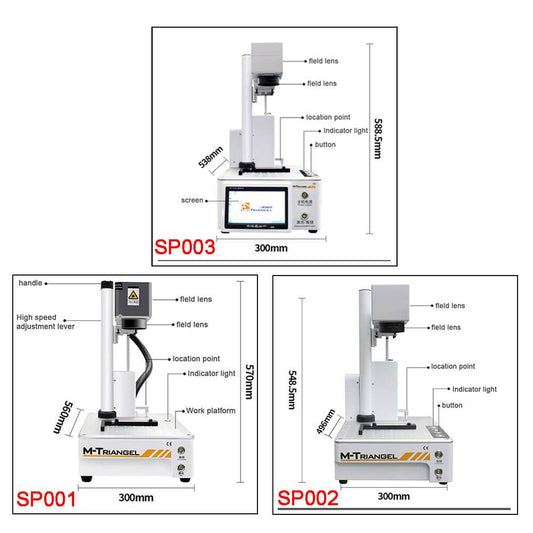 M-Triangel Laser Marking Cutting Separating Machine for iPhone 8 X XS XSMAX Back Glass Remover LCD Frame Removing Repair - ORIWHIZ