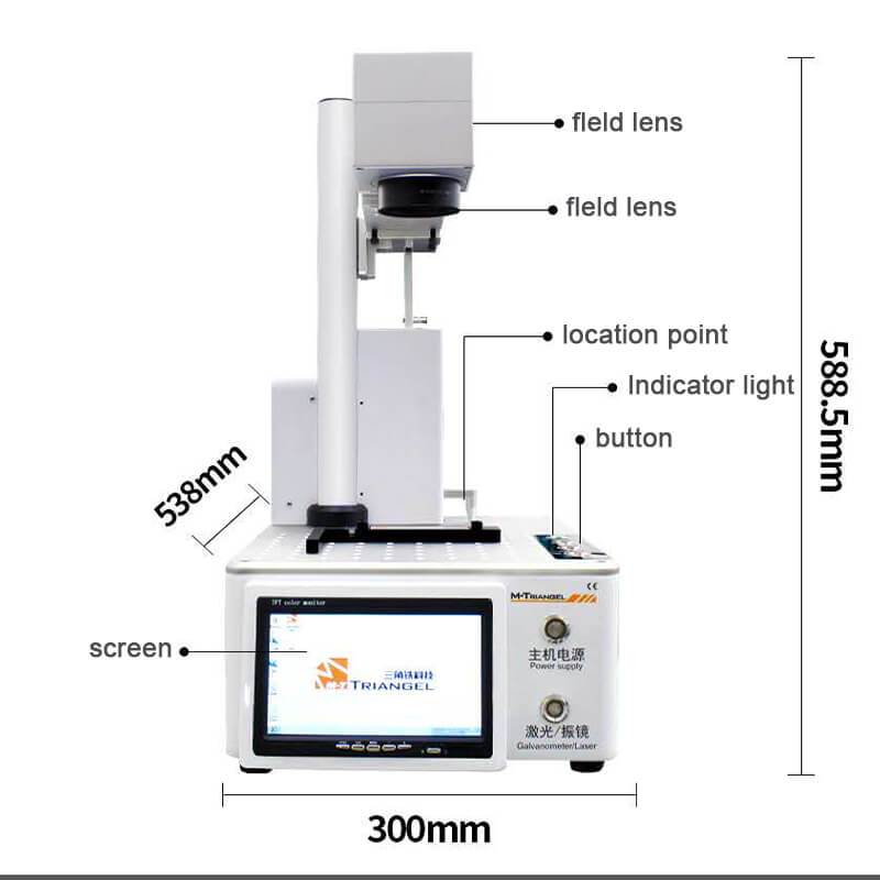 M-Triangel Laser Marking Cutting Separating Machine for iPhone 8 X XS XSMAX Back Glass Remover LCD Frame Removing Repair - ORIWHIZ