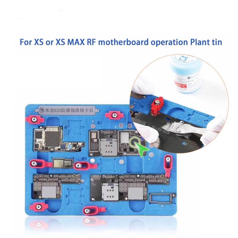 Mijing K20 On-Positioning Multi-function Fixture for iPhone X/XS/XS Max Motherboard PCB Explosion-proof Repairing Fixture tools - ORIWHIZ