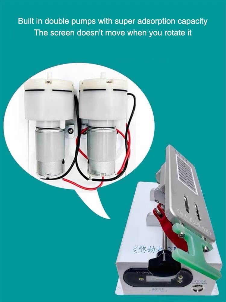 ORIWHIZ For Curved screen frame removal artifact separator Mobile phone screen built-in vacuum double-pump rotary final cushion knot separator - Oriwhiz Replace Parts