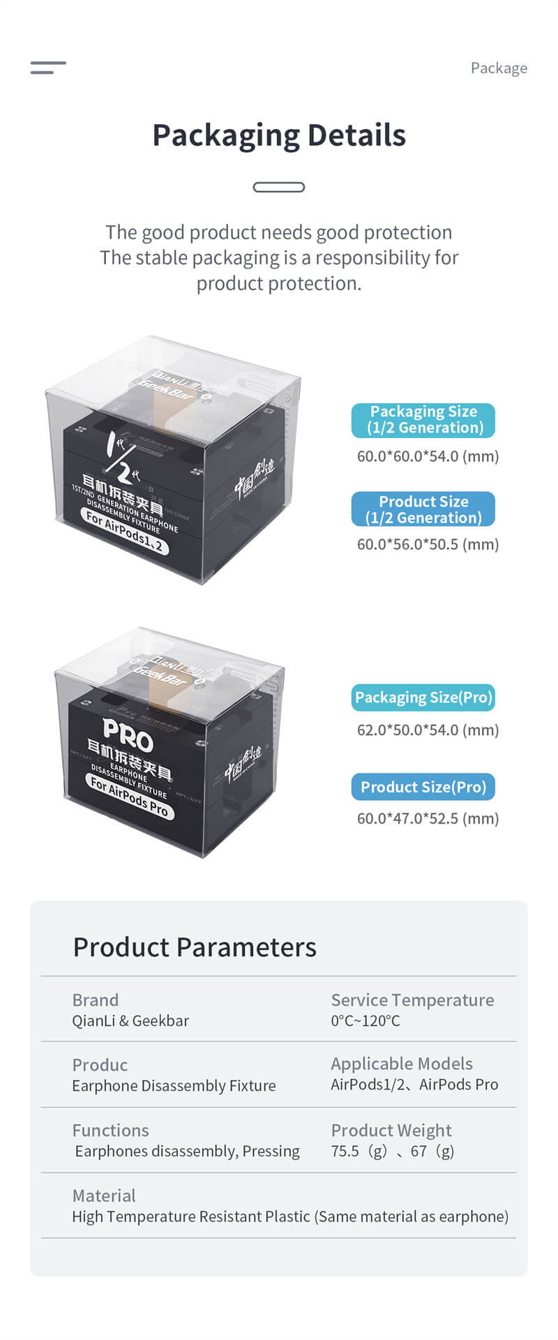Qianli Earpods Repair Fixtureds for Airpods 1 2 Airpo Pro Opening Alignment Clamp Headphone Battery Disassembly Holder - ORIWHIZ