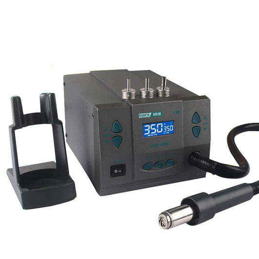 Quick 861X Intelligent Digital Display 1300W High Power Heat Gun Rework Hot Air Gun Desoldering Station Soldering Station - ORIWHIZ