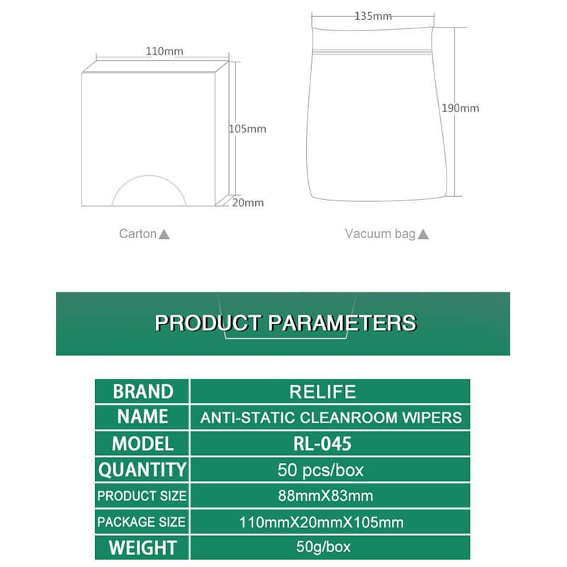 Relife RL-045 Antistatic Dust-Free Wipe Cloth for Mobile Phone Screen Cleaning Cloth Wiper - ORIWHIZ