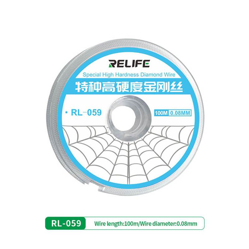 RELIFE RL-059 High Hardness Special Diamond Wire Cutting Molybdenum Wire 0.03mm For Mobile Phone LCD Screen Separation Line - ORIWHIZ