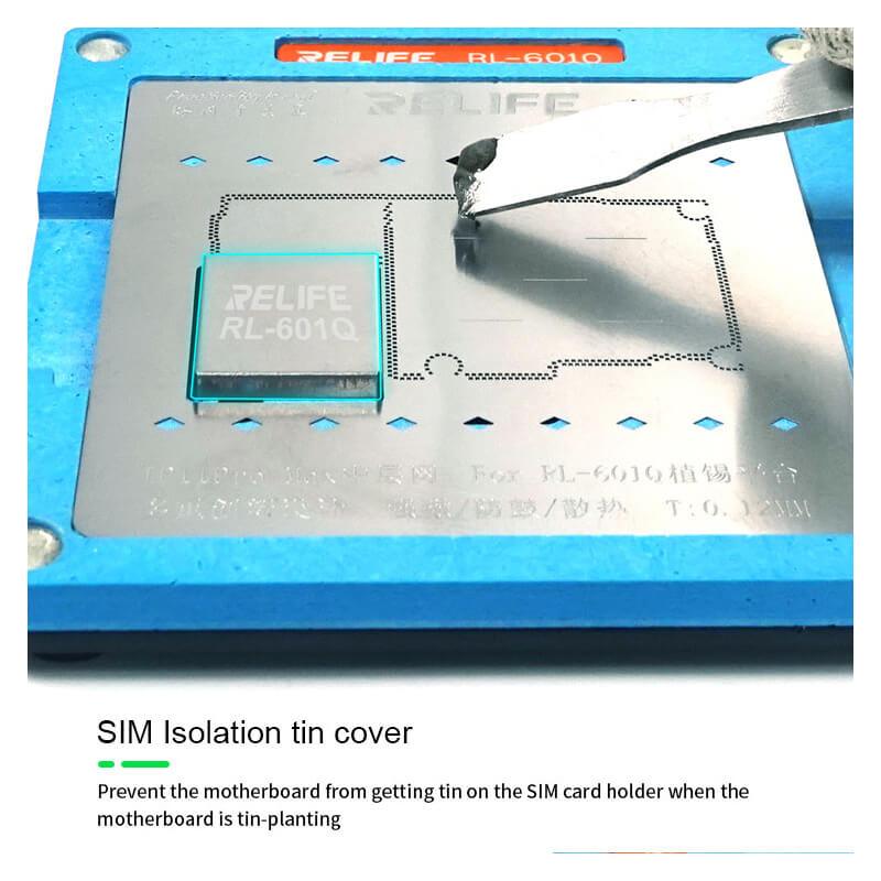 Relife RL-601Q BGA Reballing Stencil For Iphone X XS XSMAX 11 11PRO PROMAX Middle Layer - ORIWHIZ