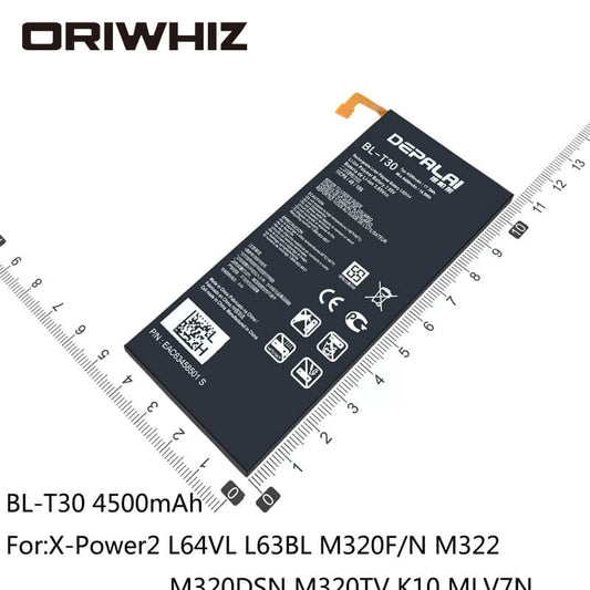Suitable for BL-T22 BL-T23 BL-T24 BL-T30 Zero battery H650 H740 F620 LS675 X-Cam K580 F690 X-Power 2 K220 L64VL L63BL M320F M322 K10 - ORIWHIZ