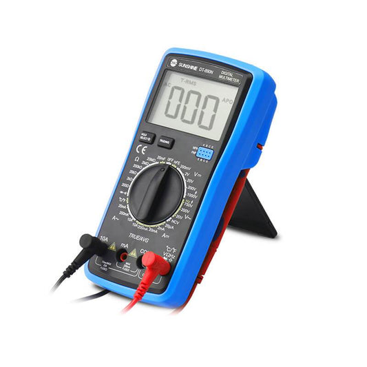 SUNSHINE DT-890N Digital Multimeter Meter Transistor Capacitor Tester AC/DC Ammeter Volt Ohm Tester Meter Multimetro LCD Display - ORIWHIZ