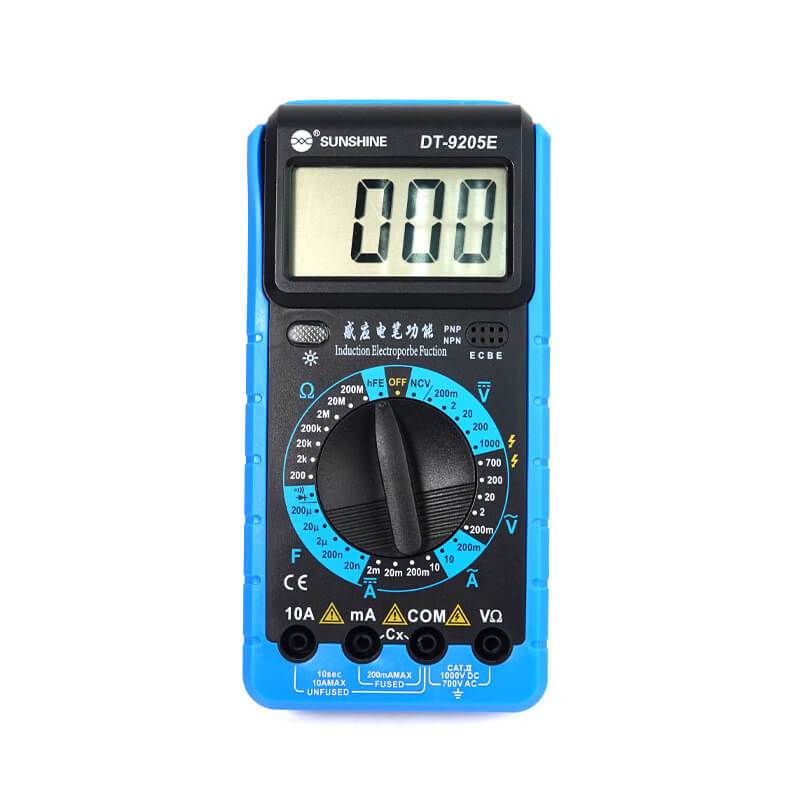 SUNSHINE DT-9205E Digital Multimeter AC/DC Voltage Current Resistance Capacitance Tester Instrument Power Meter Multimeter Tools - ORIWHIZ