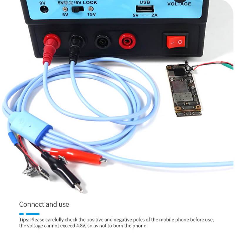 SUNSHINE power cable SS-908B 905F for iphone Android Power cord for phone repair tools - ORIWHIZ