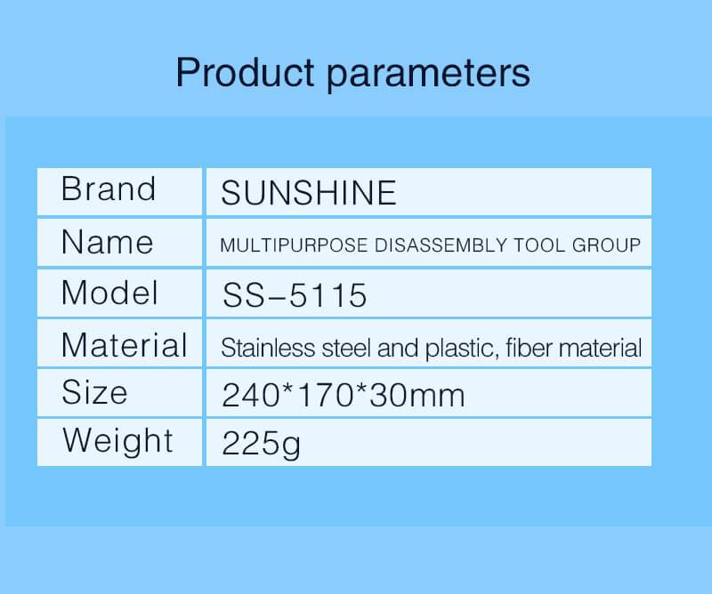 SUNSHINE SS-5115 Tools 6PCS Precision Screwdriver Set Mobile Screen Repair Kit Hands Tools for IPhone 7 8 X XSMAX HUAWEI XIAOMI - ORIWHIZ