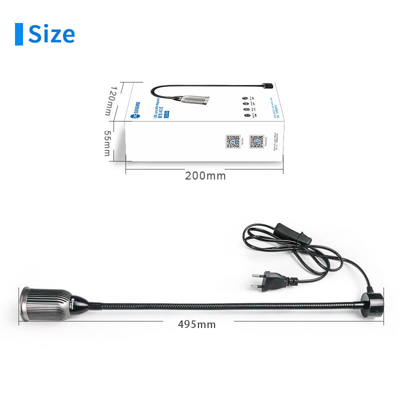 SUNSHINE SS-804 LED Light with Magnetic Base Aluminum Alloy Lampshade Portable Lamp Integrated LED Diodes Dedicated Concentrator - ORIWHIZ