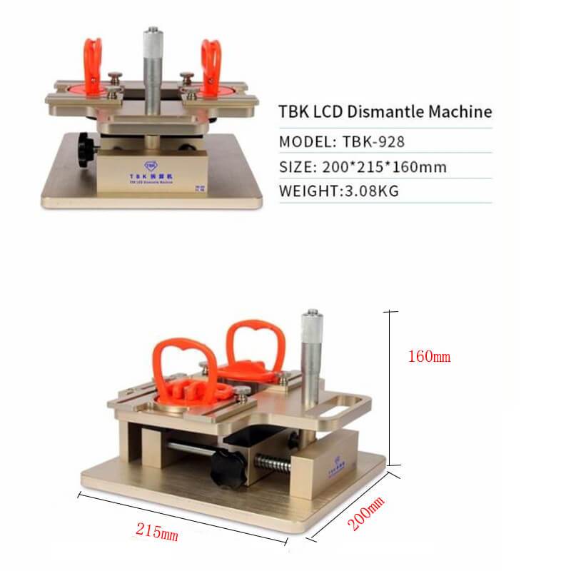TBK 928 LCD Touch Screen Dismantle Manual A-frame Separator For Mobile Phone Precisely Repair Adjust - ORIWHIZ