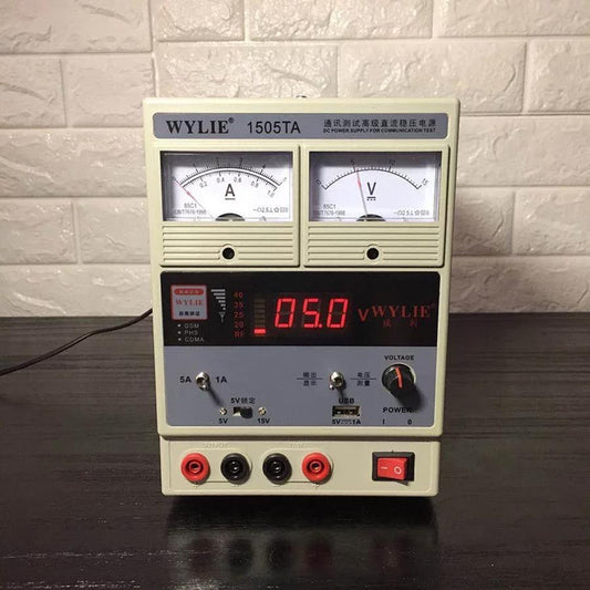 WYLIE 110V 220V Adjustable Probe Type DC Power Supply 15V 5A Repair For Mobile Phone - ORIWHIZ